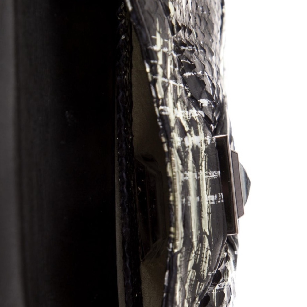 KARA ROSS Embossed Leather Clutch - Picture 5 of 5